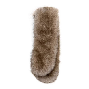 蘑糯糯同款围巾仿狐狸毛冬季长方形保暖围脖皮草韩版气质百搭配饰