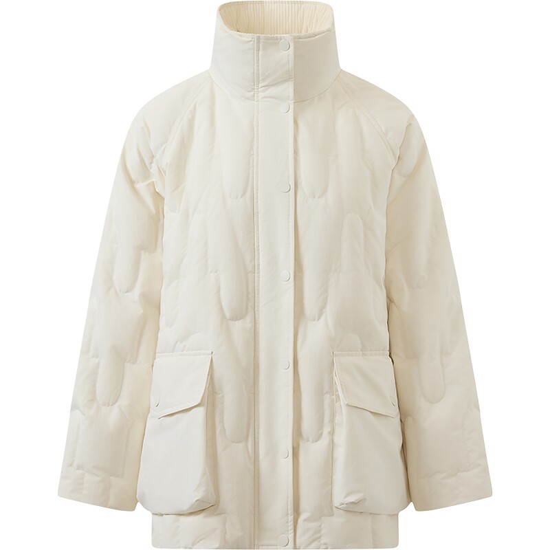 【90白鸭绒】【商场同款】播26冬新品中长款立领羽绒服BDT9RD5010