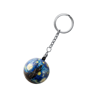 3D-JP个性创意3d立体球型钥匙扣拼图背包挂饰梵高梵谷星夜A3081