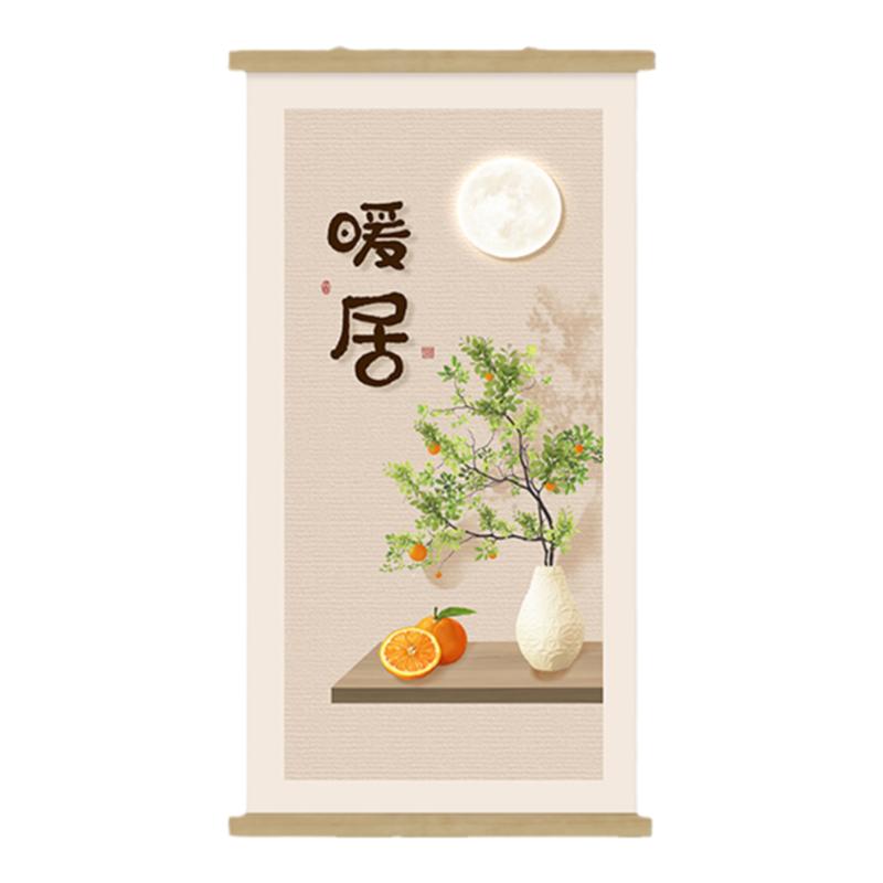 暖居玄关装饰画新中式