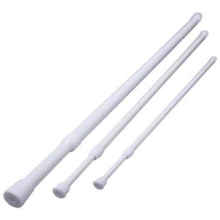 伸缩杆免打孔安装窗户窗帘厨房遮光半帘白色门帘撑杆黑杆子浴帘杆