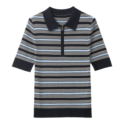 真的巨显瘦！禾同款同料【桑蚕丝(厂丝级)+棉(长绒)】条纹