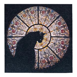 教堂猫爆款拼图新CathedralCat异形木质黑色猫咪解压拼图生日礼物