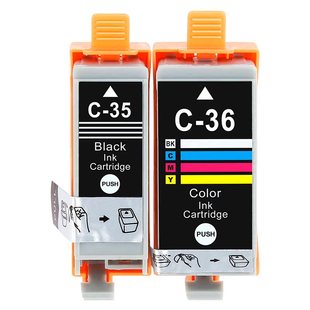 适用佳能原装IP110墨盒35 36墨盒Canon PIXMA IP100墨水盒PGI-35BK黑色CLI-36C彩色TR150 mini260 320打印机