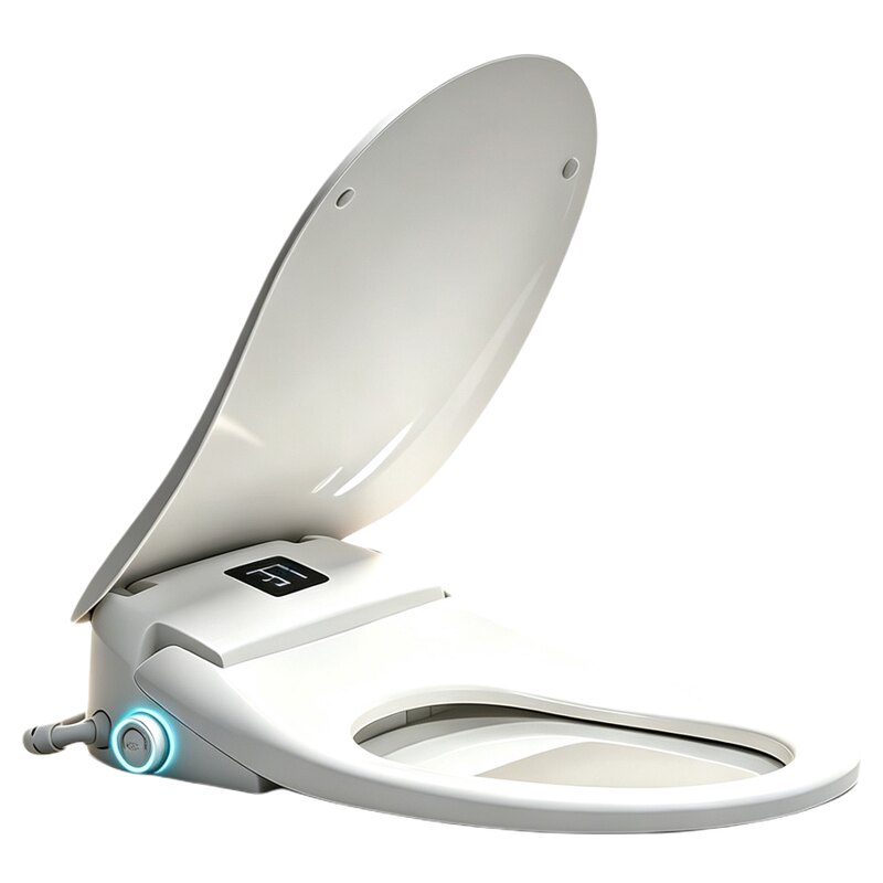 短款智能马桶盖全自动翻盖UV