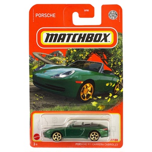 MATCHBOX火柴盒彩盒小跑车模型保时捷卡雷拉敞篷911 CARRERA 22B
