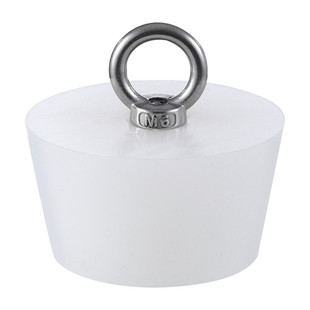 50管防漏堵头塞硅胶密封塞地漏防臭封口盖孔塞水池鱼缸实心堵水塞