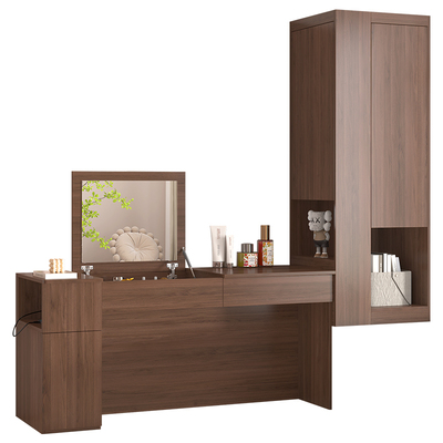 卧室半搭飘窗梳妆台书桌一体