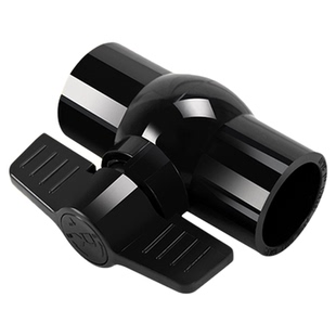 黑色pvc球阀upvc水开关鱼缸水管阀门4分6分1寸20 25 32周转箱球阀