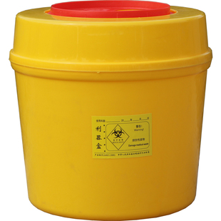 利器盒锐器盒桶黄色加厚圆形方形针筒针头盒医疗垃圾桶1L/25L医用