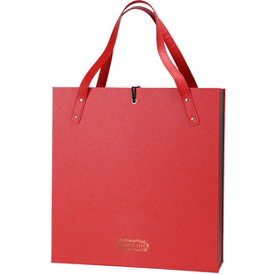 爆款黑色红色黄色手提酒盒双只定制红酒2支皮盒葡萄酒盒子带酒杯