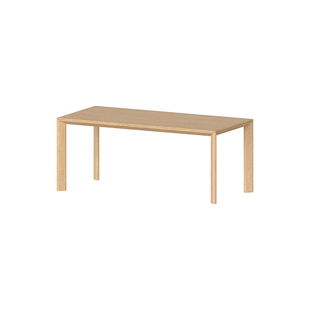 小写inner日式原木风餐桌极简大板桌子白橡木书实木长方形工作台