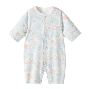 贝肽斯[胎脂皮]婴儿衣服秋冬厚款睡新生儿连体衣袋男女宝宝哈衣