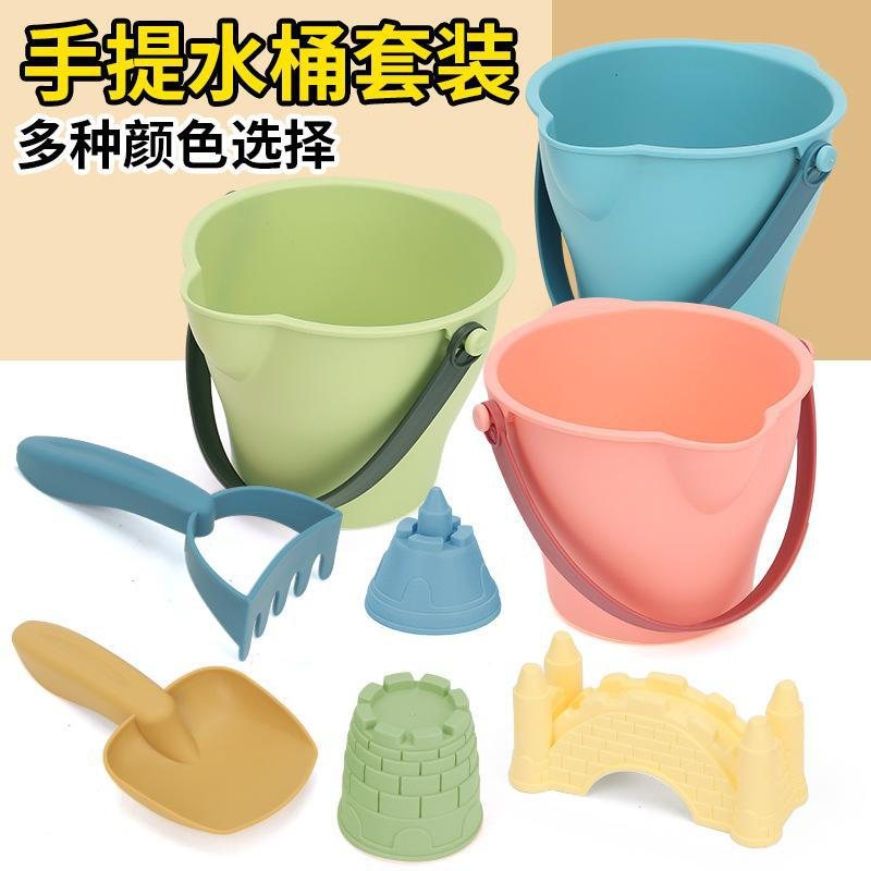 跨境儿童夏季卡通城堡沙滩铲沙桶宝宝决明子玩玩具套装挖沙戏水