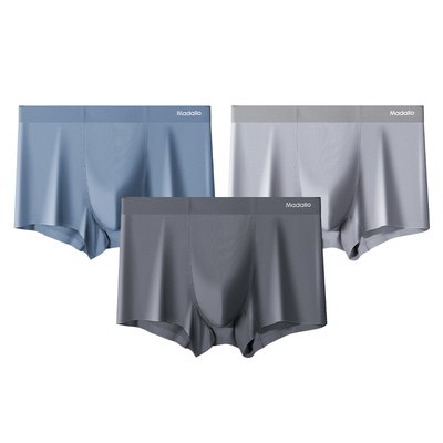 莫代尔无痕抗菌透气大码平角短裤