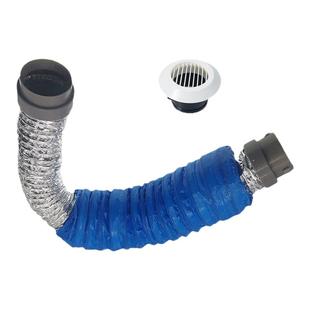 新风系统pe管道末端PE连接件配件75 110消音防尘软管通出风口万鹏