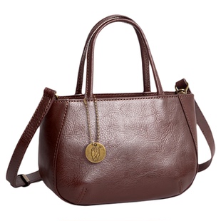 哈弘头层牛皮小方包可单肩可斜挎包真皮包包女款简约复古通勤高级