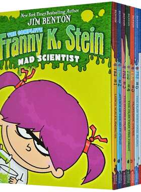 科学小超人弗兰妮 英文原版 Complete Franny K. Stein Mad Scientist 疯狂科学家7册套装 进口儿童英语章节桥梁书 小学生课外阅读