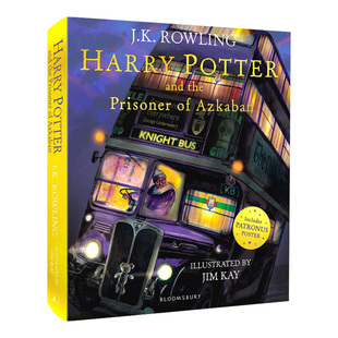 哈利波特平装彩绘插图版3 哈利波特与阿兹卡班的囚徒 英文原版 哈利波特全彩绘本 吉姆凯 JK罗琳Harry Potter Prisoner of Azkaban