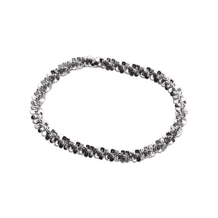 闪的一绝!波光粼粼意大利进口s925纯银软链条戒指叠戴日常极简约