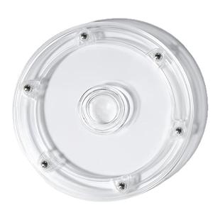 亚克力透明转盘360度手动旋转台底座饰品展示架蛋糕饼干盒转盘