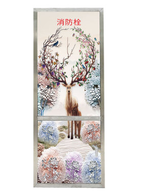 遮挡箱柜门防水自粘画贴纸美化