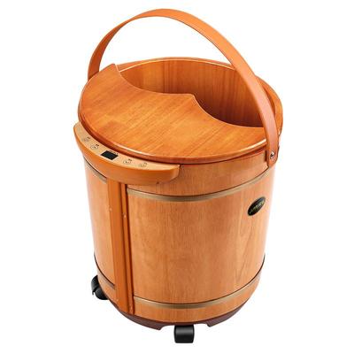 艾羽泡脚桶洗脚盆电动按摩家用足浴盆全自动加热恒温小腿智能木桶