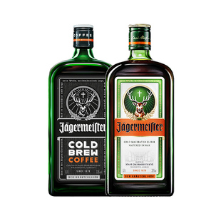 野格圣鹿利口酒咖啡力娇酒700ml*2调酒组合装 野格酒正品进口洋酒