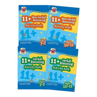 英国CGP原版 11+语言非语言推理练习活动书 7-11岁 New Activity Book Non-Verbal Reasoning 配答案英文原版进口 大音