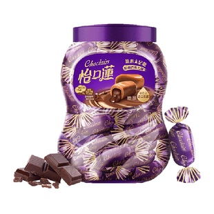 怡口蓮怡口莲经典原味巧克力味太妃糖果253g约45粒喜糖送礼零食