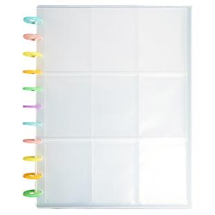 小马宝莉卡册9宫格大容量内页透明活页简约ins风蘑菇扣名片3寸富士拍立得相片本簿明星盲盒小卡片票夹收纳册