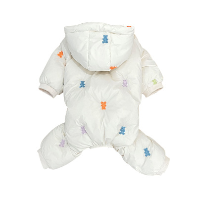 宠物狗狗羽绒衣四脚衣加厚保暖