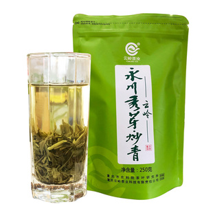 云岭茶业 永川秀芽炒青绿茶袋散装250g新包装 重庆茶叶绿茶