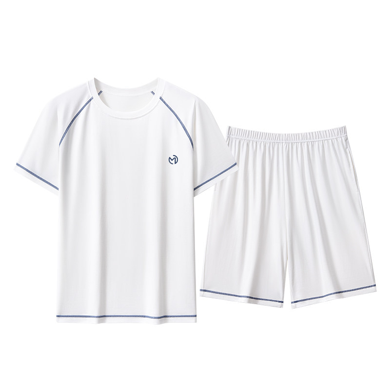 【纯棉】青少年睡衣男款夏季10A抗菌短袖短裤家居服套装可外穿