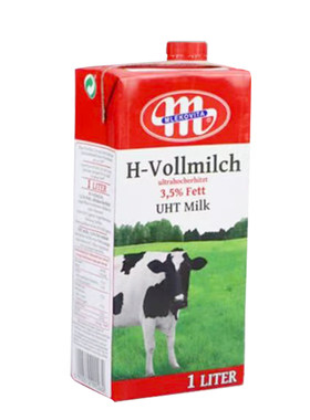 Mlekovita全脂牛奶1L12盒装整箱