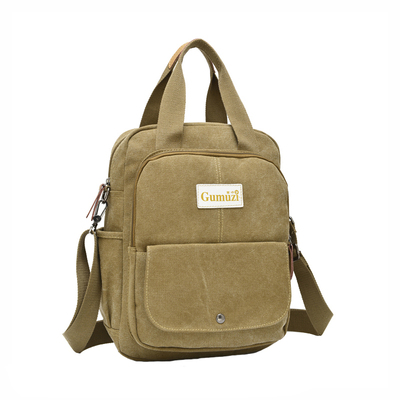 多功能帆布商务休闲单肩手提包