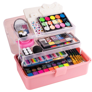 儿童面部彩绘工具套装面部彩绘颜料六一儿童节diy无毒安全无异味可水洗舞台妆节日摆摊脸彩画脸彩幼儿园女孩