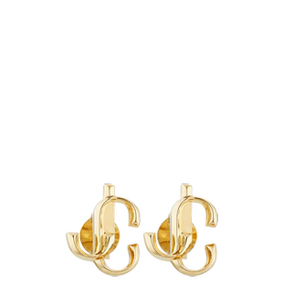 JIMMY CHOO/JC MINI STUDS 女士JC字母金属迷你耳钉JC