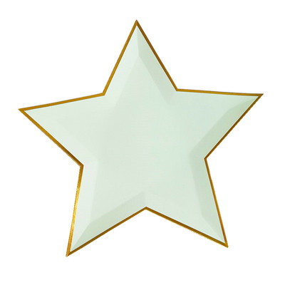 foilstarplatedish五角星纸盘