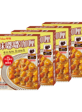 好侍味嘟嘟咖喱酱牛肉原味200g*4