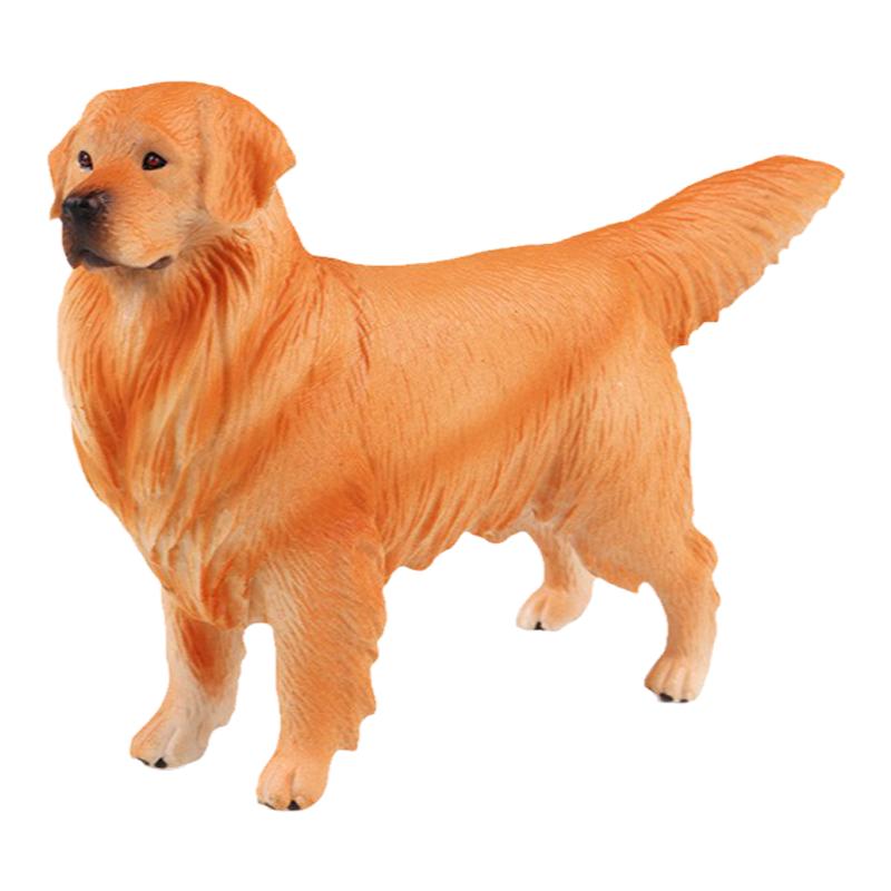 大号实心金毛犬模型狗狗