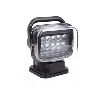 新款通用无线遥控车载探照灯LED激光射灯船用超亮救援氙气搜索灯