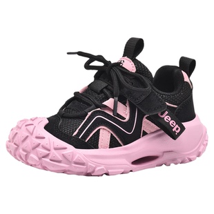 jeep女童鞋春季2026新款耐脏防滑儿童运动老爹鞋女孩小学生跑步鞋