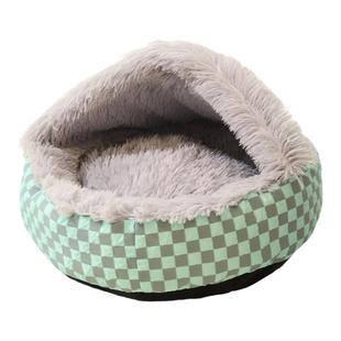 狗窝冬季保暖床猫窝四季通用贝壳窝猫咪半封闭式狗狗过冬保暖用品