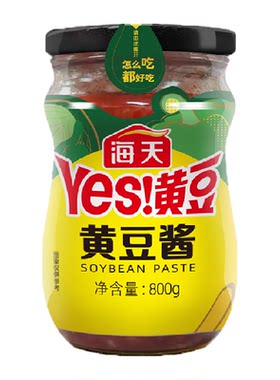 海天真发酵黄豆酱开盖800g