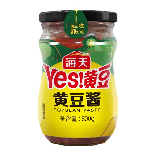 海天黄豆酱800g/瓶炒菜拌面豆瓣酱辣椒酱东北黄豆酱下饭酱