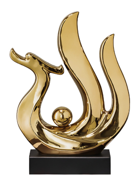 金色好寓意陶瓷装饰摆件