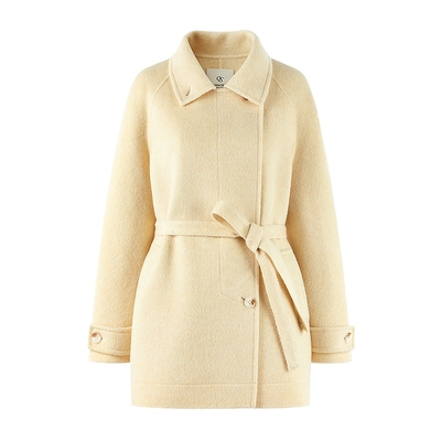 秋水伊人简约通勤羽绒服