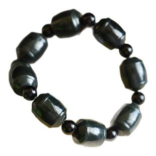 和田青玉路路通手串男生手链百搭高级送男朋友礼物保平安玉石配饰