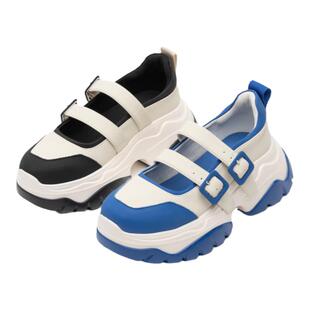 【断码清仓】化雾语小众圆头学生春夏百搭厚底增高运动休闲皮鞋